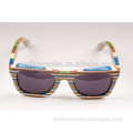 2014 hot selling skateboard wood sunglasses Canadian Maple Wood Glasses